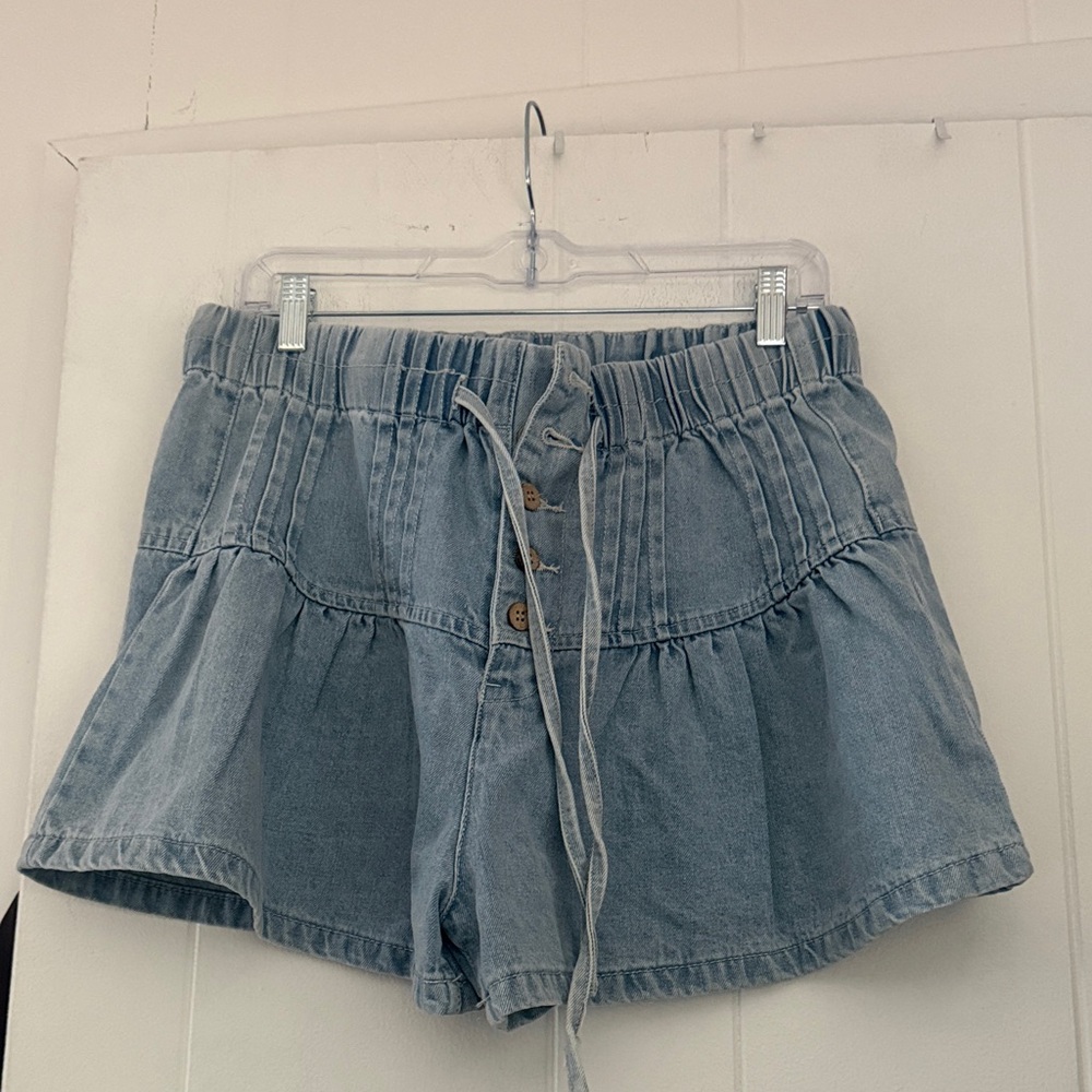 So Me Light Blue Denim Jean Shorts